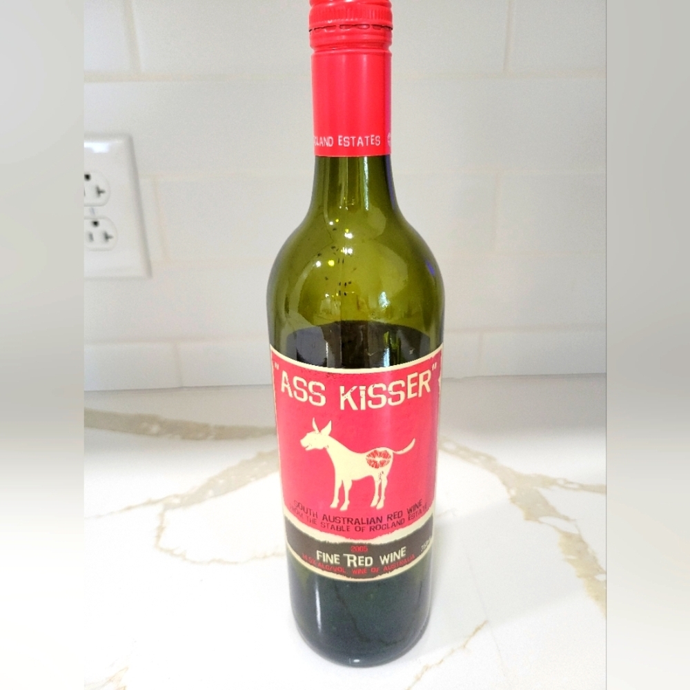 Ass Kisser Fine Red Wine Bottle